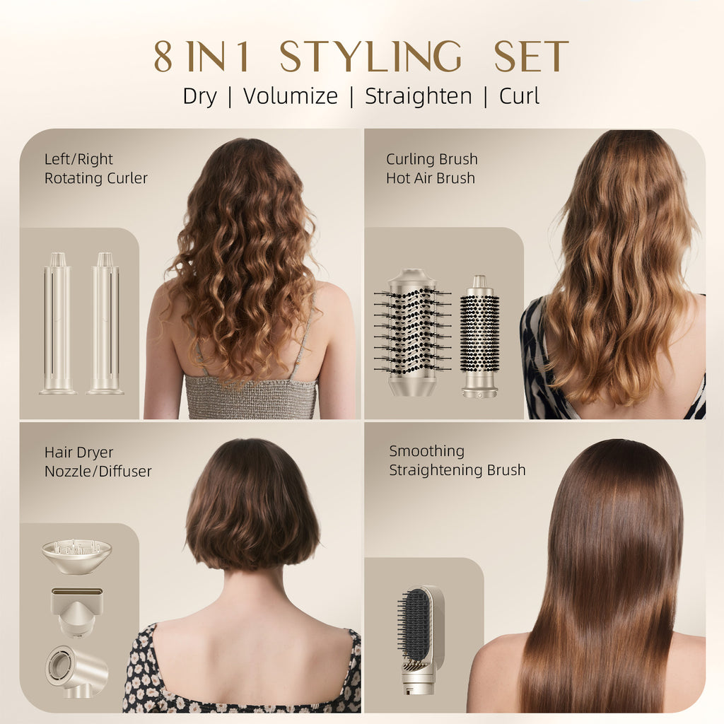 8 In 1 Hair Dryer Brush