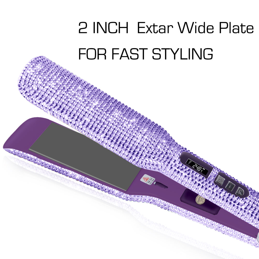 Crystal Hair Straightener Flat Irons Tools