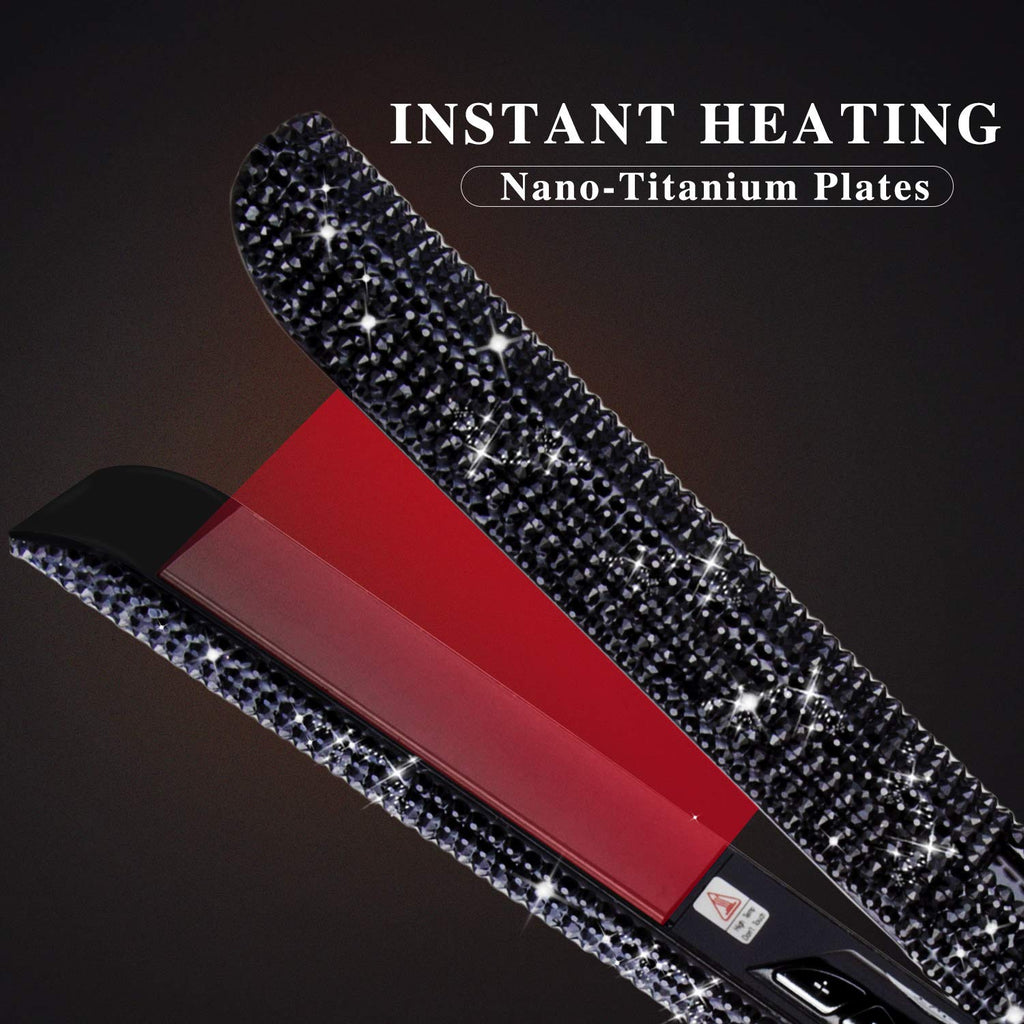 Madami® Crystal Rhinestone Hair Straightening Iron