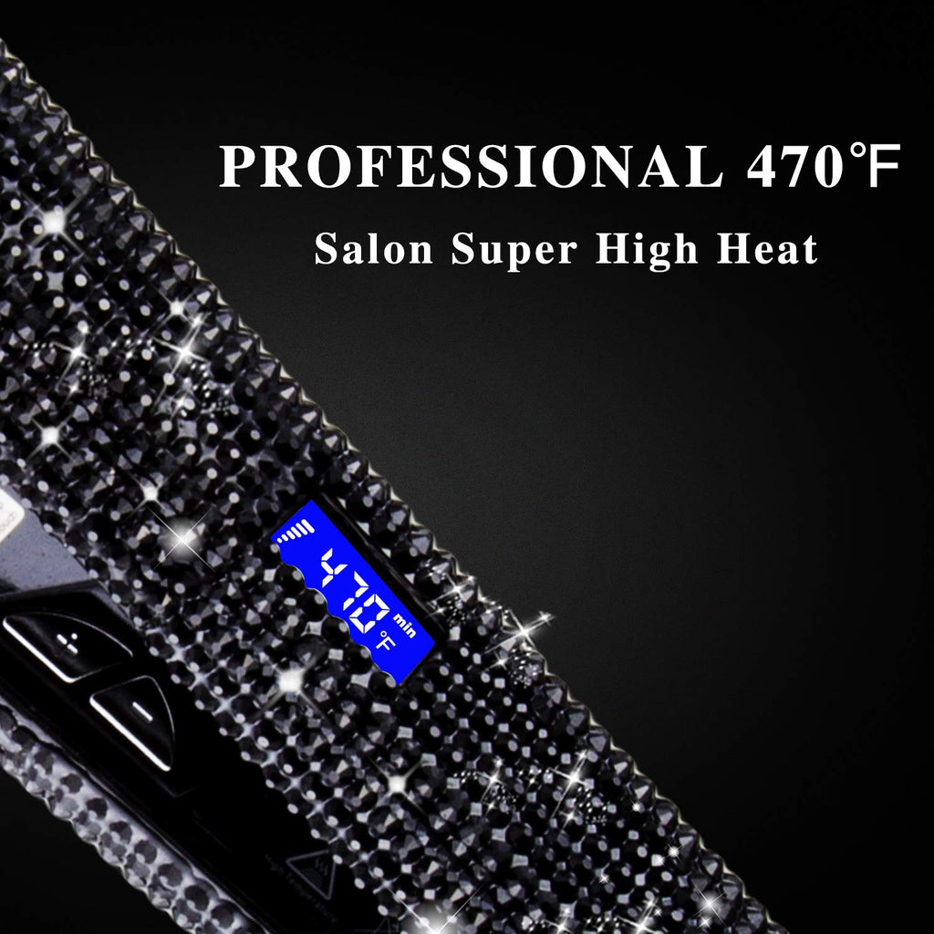 Madami® Crystal Rhinestone Hair Straightening Iron