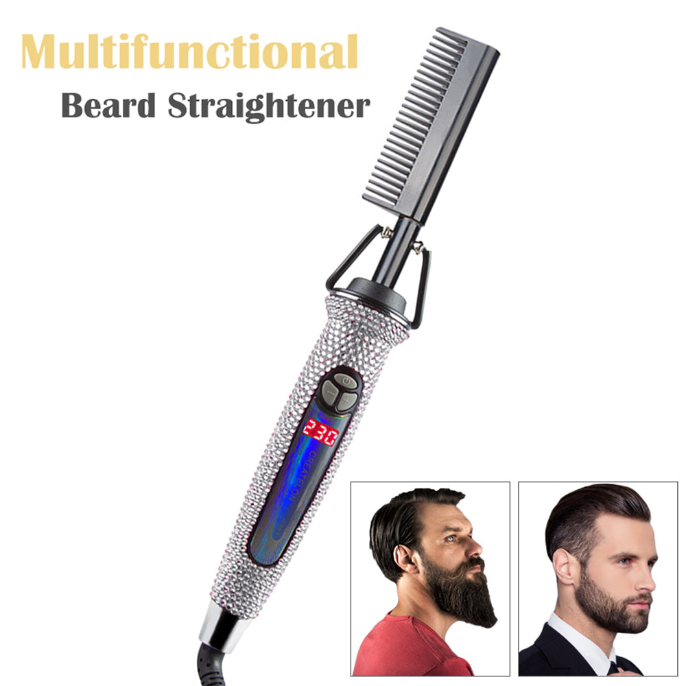 Crystal Heating Hair Styler Combs