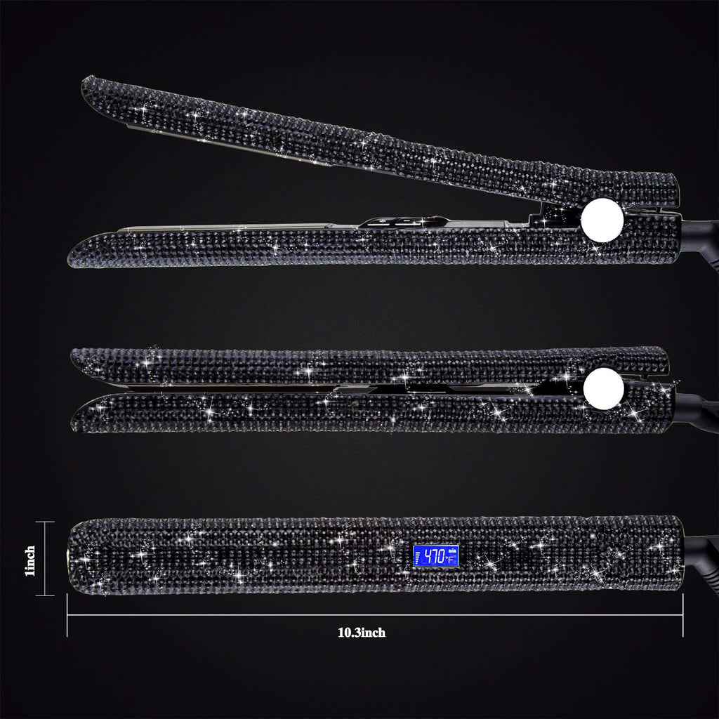 Madami® Crystal Rhinestone Hair Straightening Iron