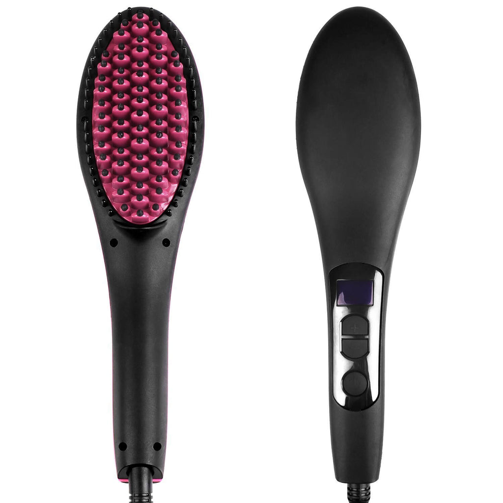 Ceramic Hair Straightener Brush Hairdressing Tools