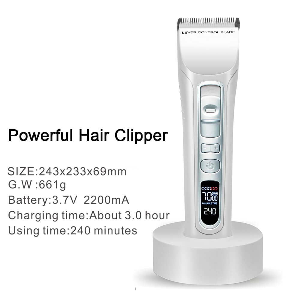 LCD Screen Hair Clipper Men Rechargeable Electric Clipper