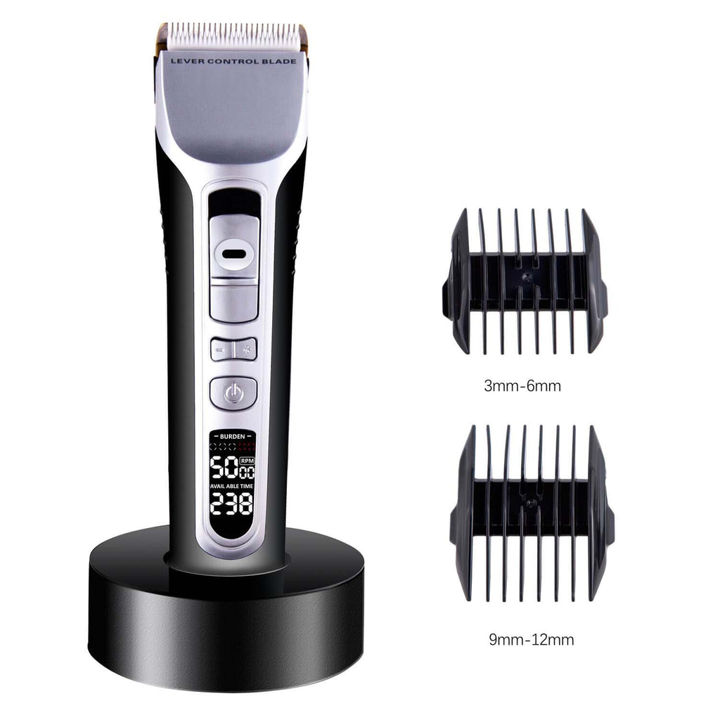 LCD Screen Hair Clipper Men Rechargeable Electric Clipper