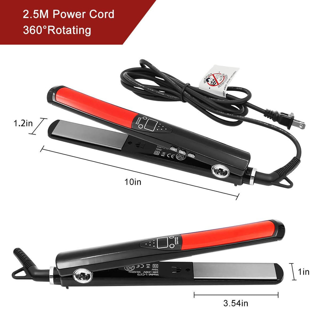 Professional Ceramic Hair Straightener Black Flat Irons