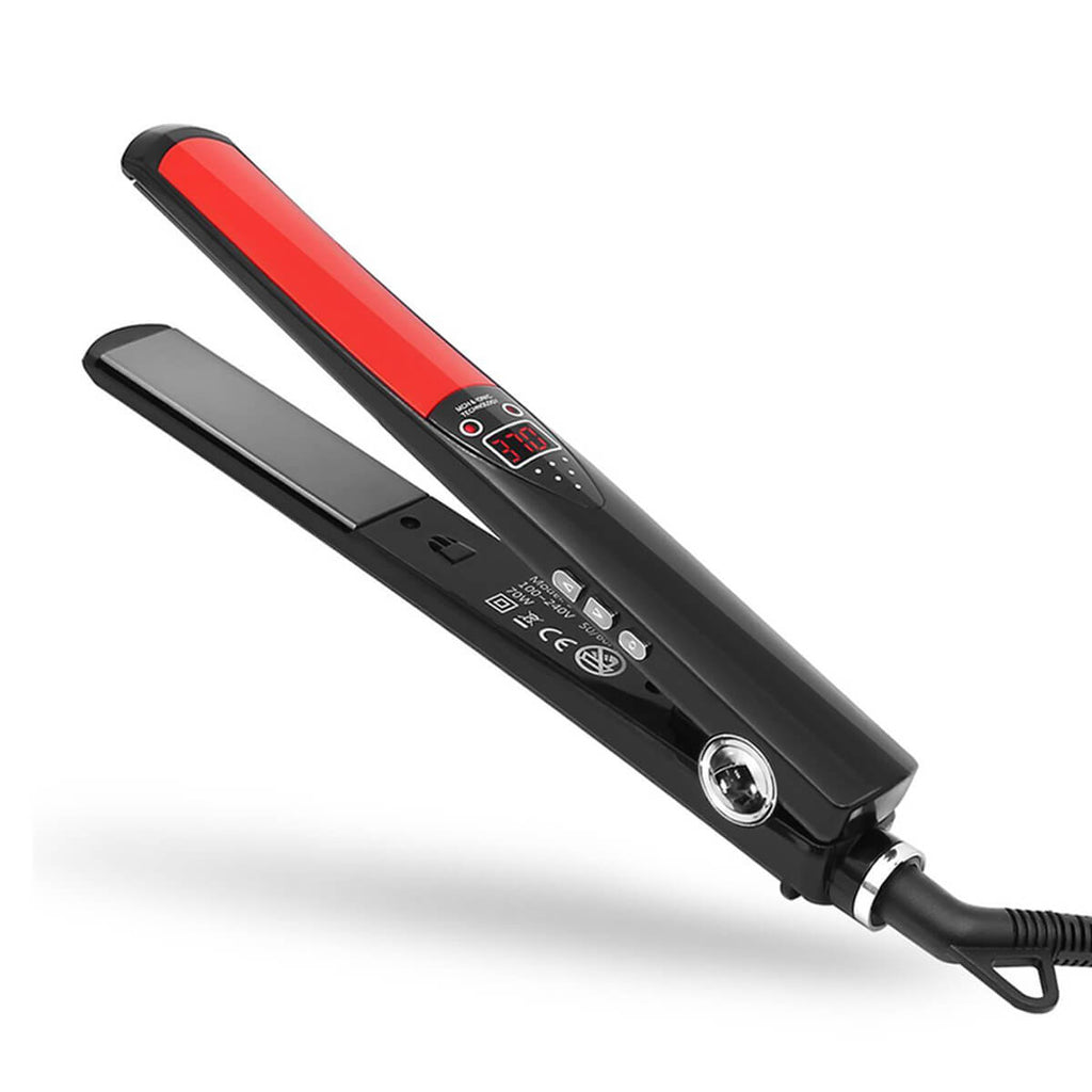 Professional Ceramic Hair Straightener Black Flat Irons