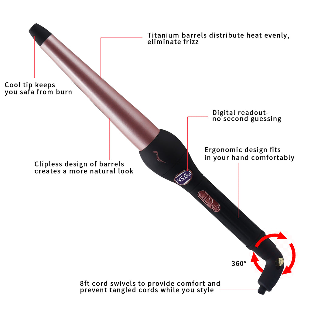 Interchangeable 3 in 1 Hair Curler Wand