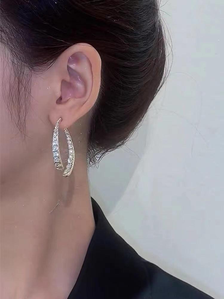Cross Curved Earrings